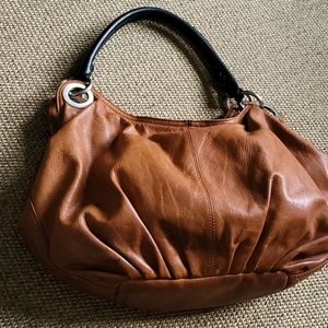 Ellington chestnut leather hobo